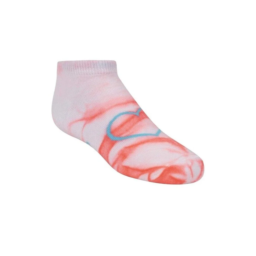 New Skechers 6 Pack Low Cut Socks, Size 7-8.5 Girls Multicolor